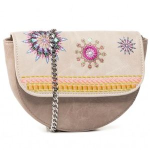Desigual Mandala Design Bum Bag with Chain Strap for Shoulder